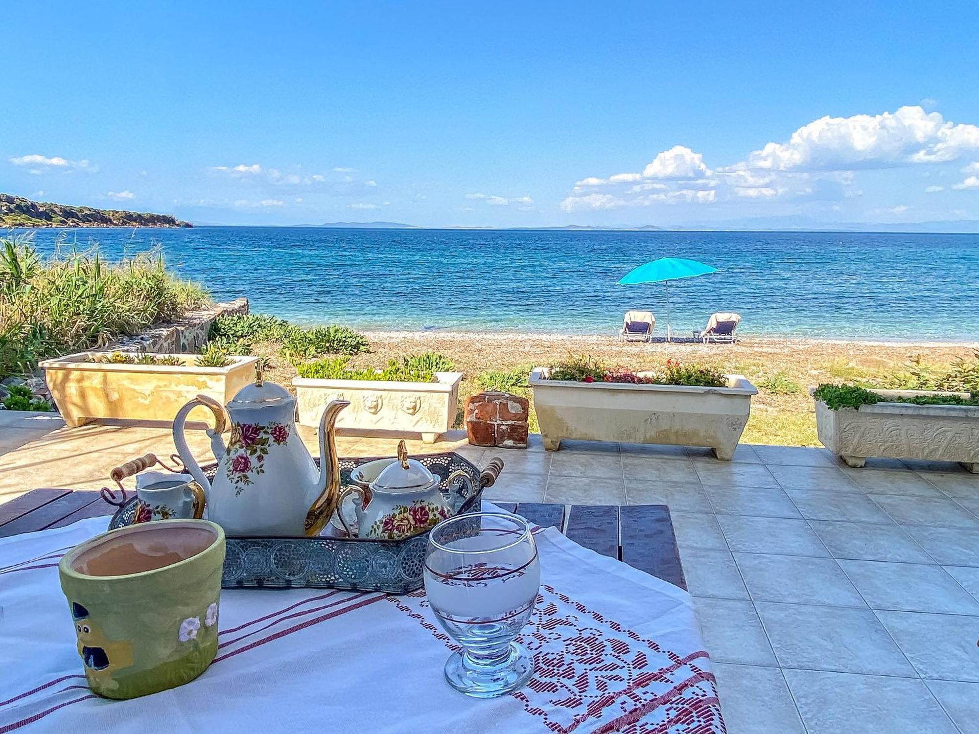 Kyparissis Beach Houses Skala Mistegnon エクステリア 写真